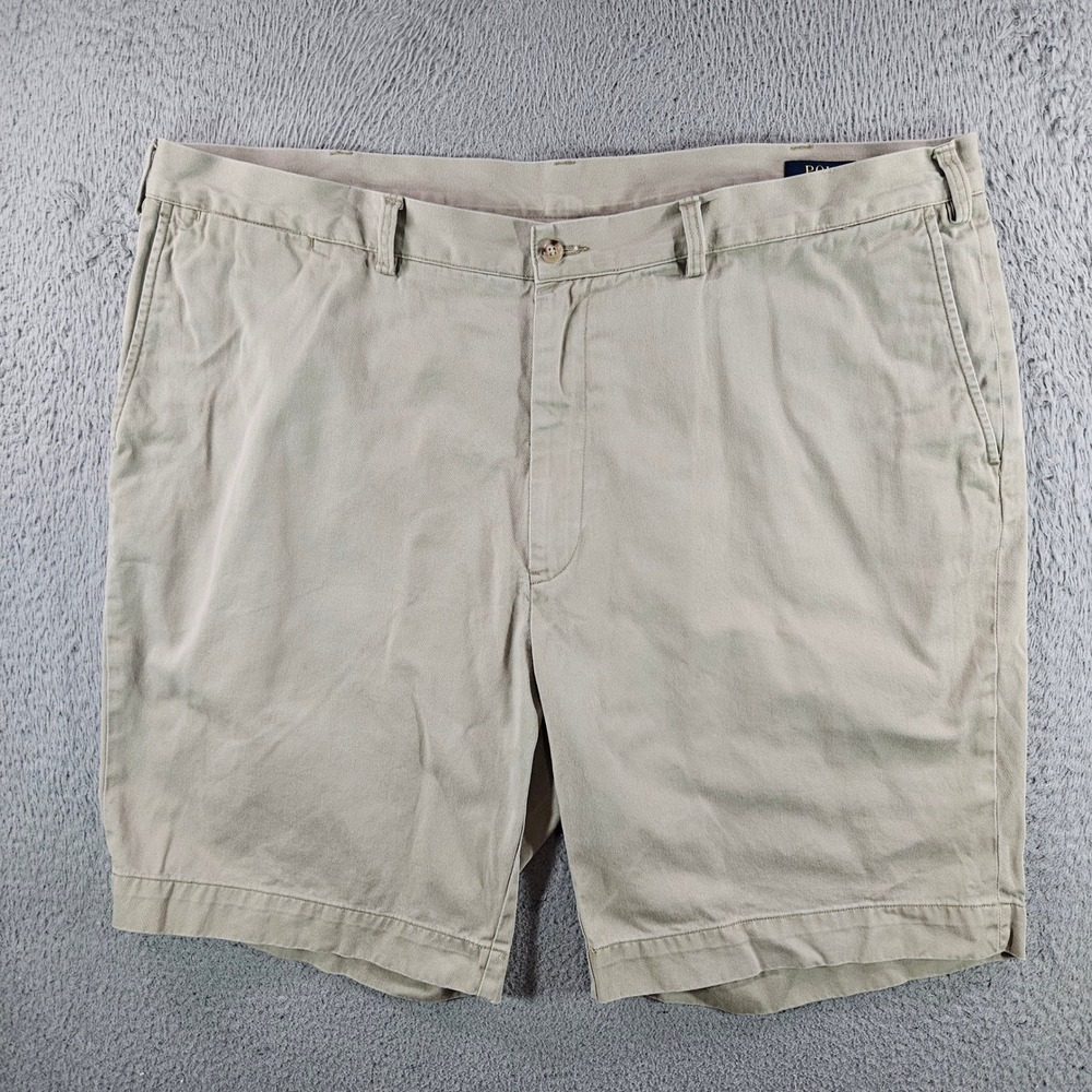 Polo‎ Ralph Lauren Mens 44T Tan Khaki Classic Fit Cotton Chino Shorts 44 Tall